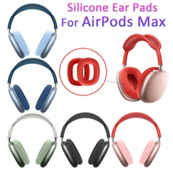 1 Pair Replacement Silicone Ear Pads For AirPods Max Cushion Cover Headphone Headsets EarPads Earmuff Protective Case Sleeve