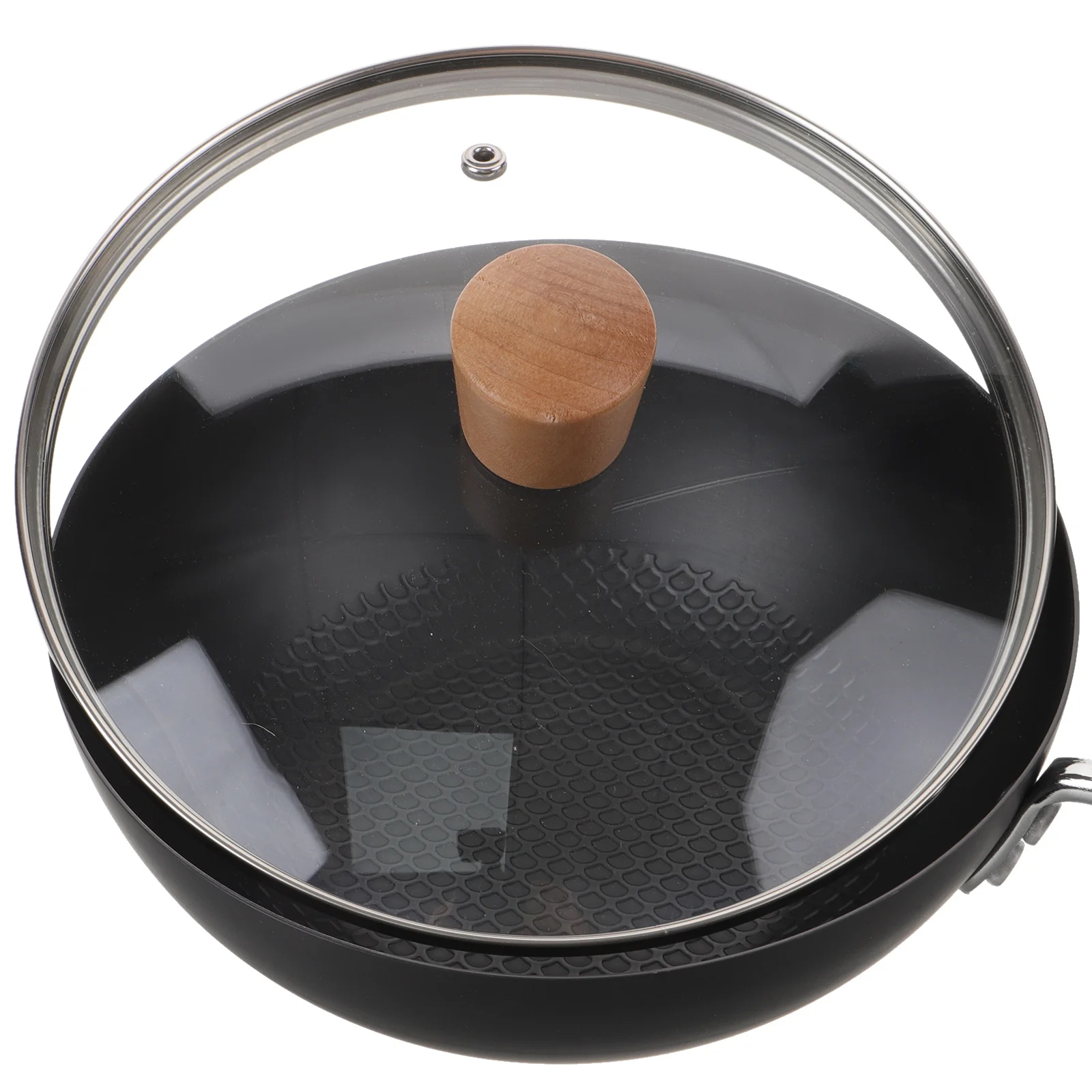 

Small Wok Traditional Chinese Wok Pan Nonstick Kitchen Gadget Wrought Iron for Gas Induction Stove Cooking