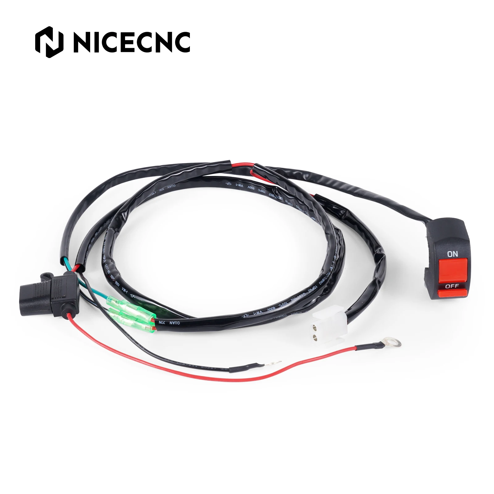 

For KTM SXF250 SX250 XC300 XC SX XCF SXF 125 250 300 350 450 2017-2025 Motorcycle Fan Cable with Switch Kit NICECNC Accessories