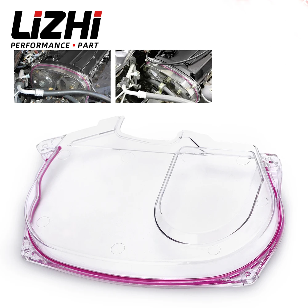 LIZHI - Clear Cam Gear For Mitsubishi Lancer Evolution EVO 9 IX Mivec 4G63 Timing Belt Cover Pulley LZ6334