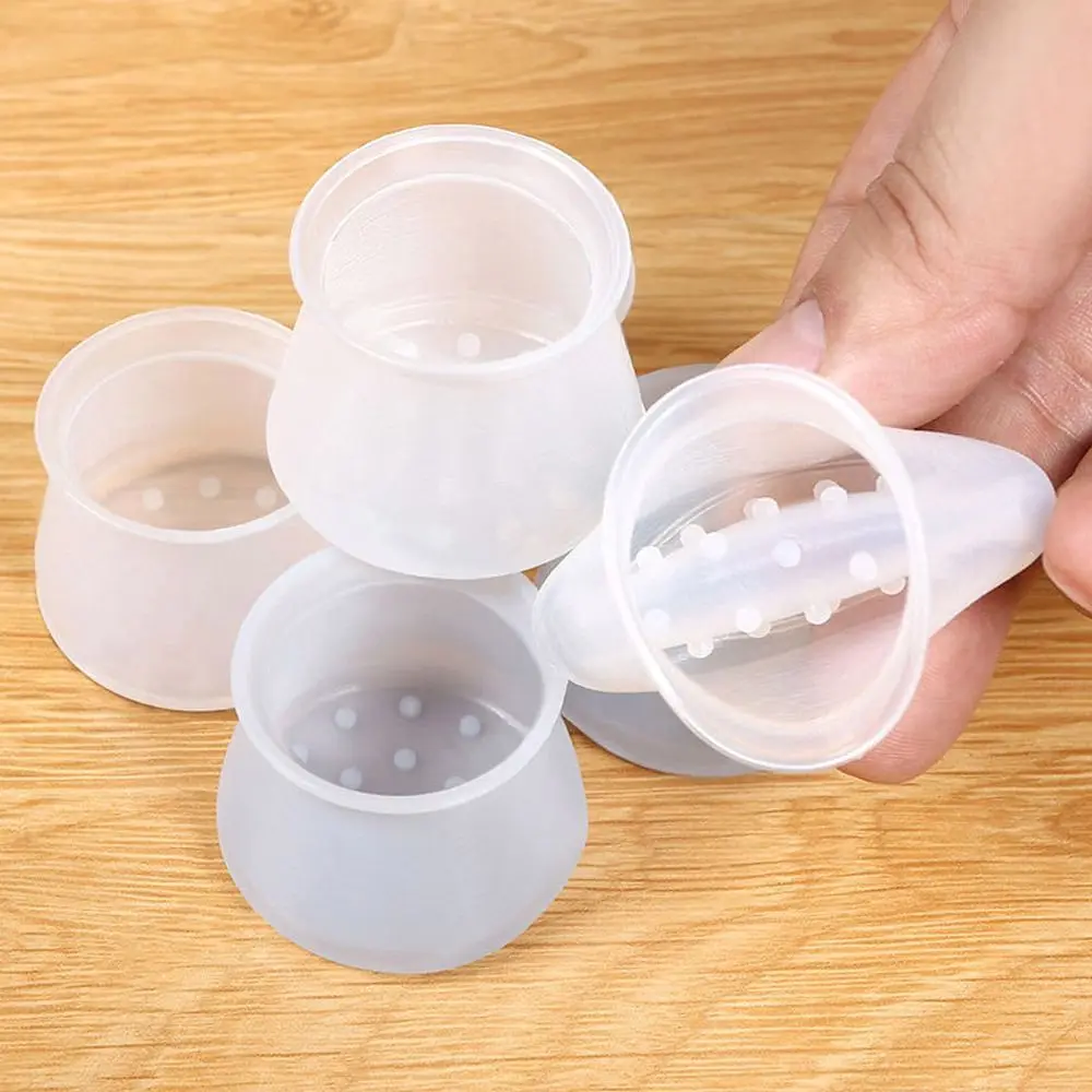 4pcs Silicone Table Chair Leg Mat Non-slip Feet Covers Furniture Pads Floor Protectors Table Foot Protectors Chair Leg Caps image 3
