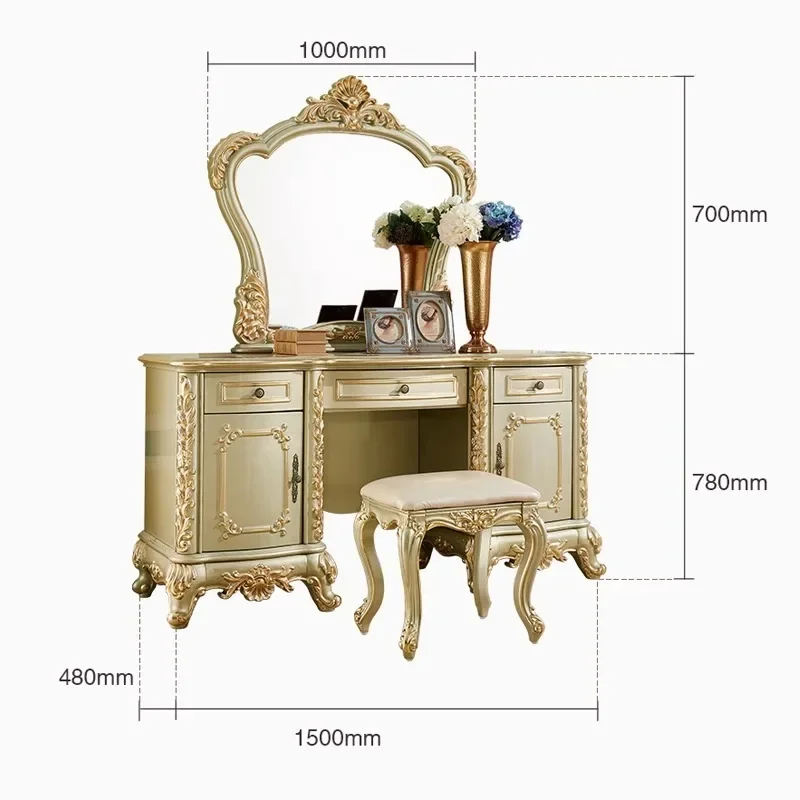 

Large apartment dressing table stool
