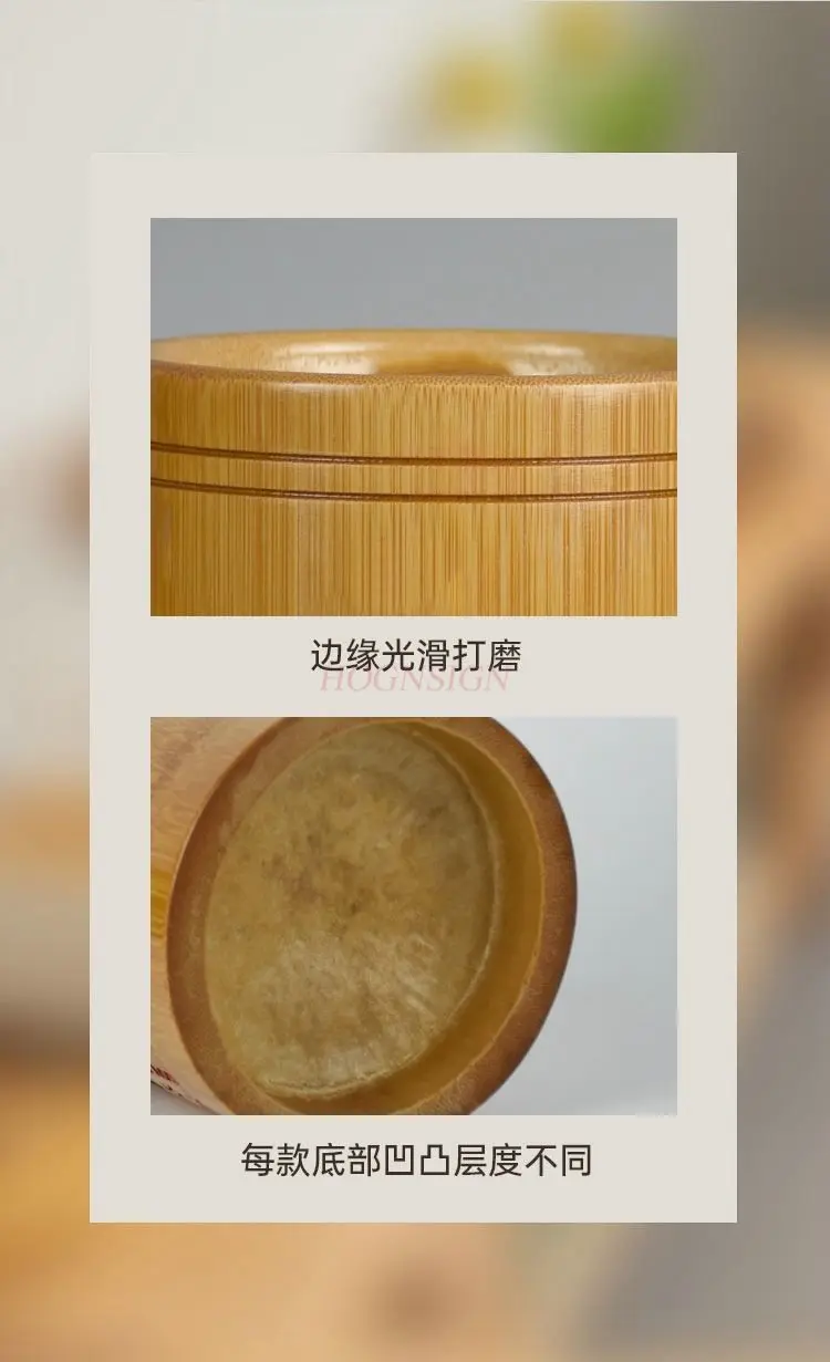 1pcs Bamboo pen holder, student desktop storage box, office carving ornament, creative pen holder