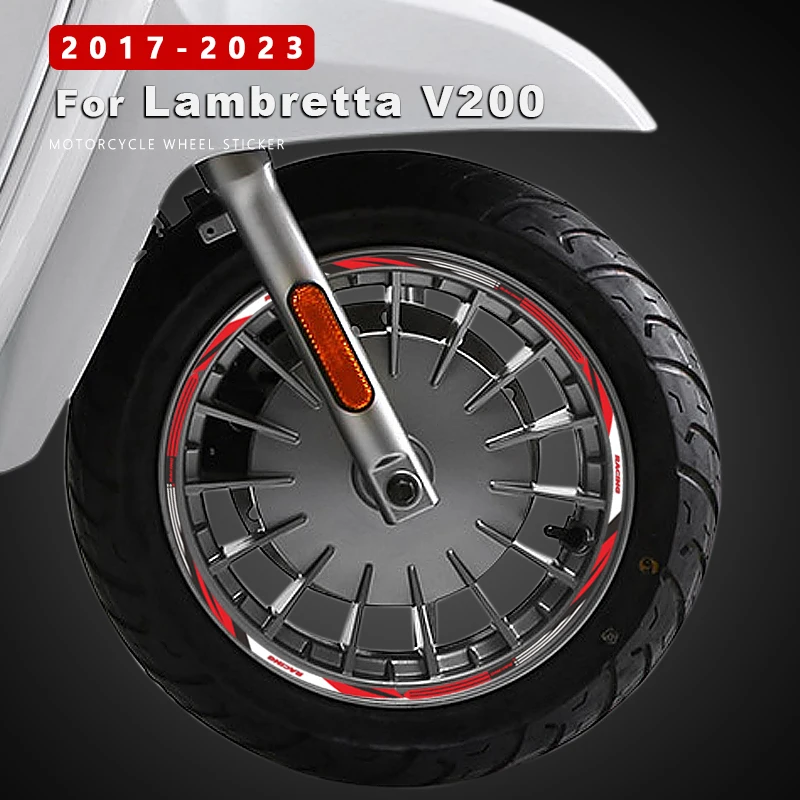 

Motorcycle Wheel Stickers for Lambretta V200 V125 V50 G350 Special X300 LN 125 LN125 Accessories 2017-2023 Rim Decal Waterproof