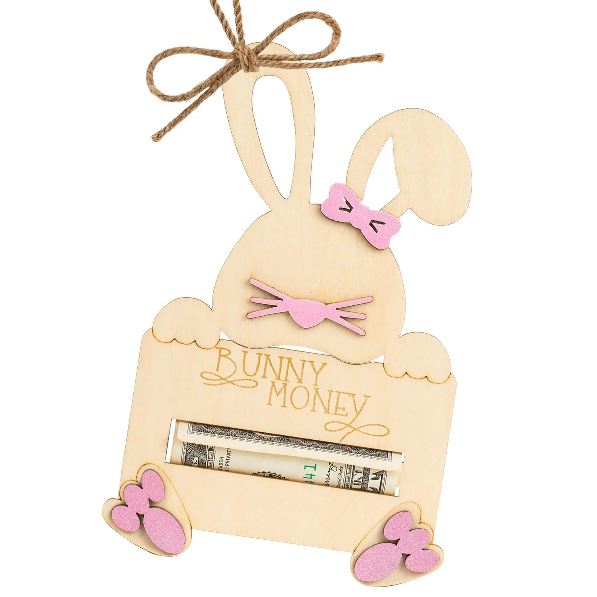 

Easter Bunny Money Holder, Cash or Gift Card Holder, Easter Basket Gift Tag, Easter money Present