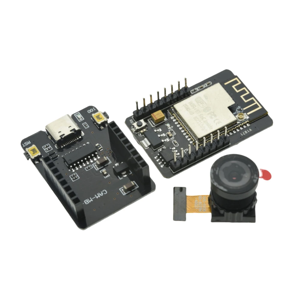 For ESP32-CAM WiFi BT Module, Type-C Interface with ESP32-CAM-MB Downloader, OV2640 OV3660 Camera Dev Board