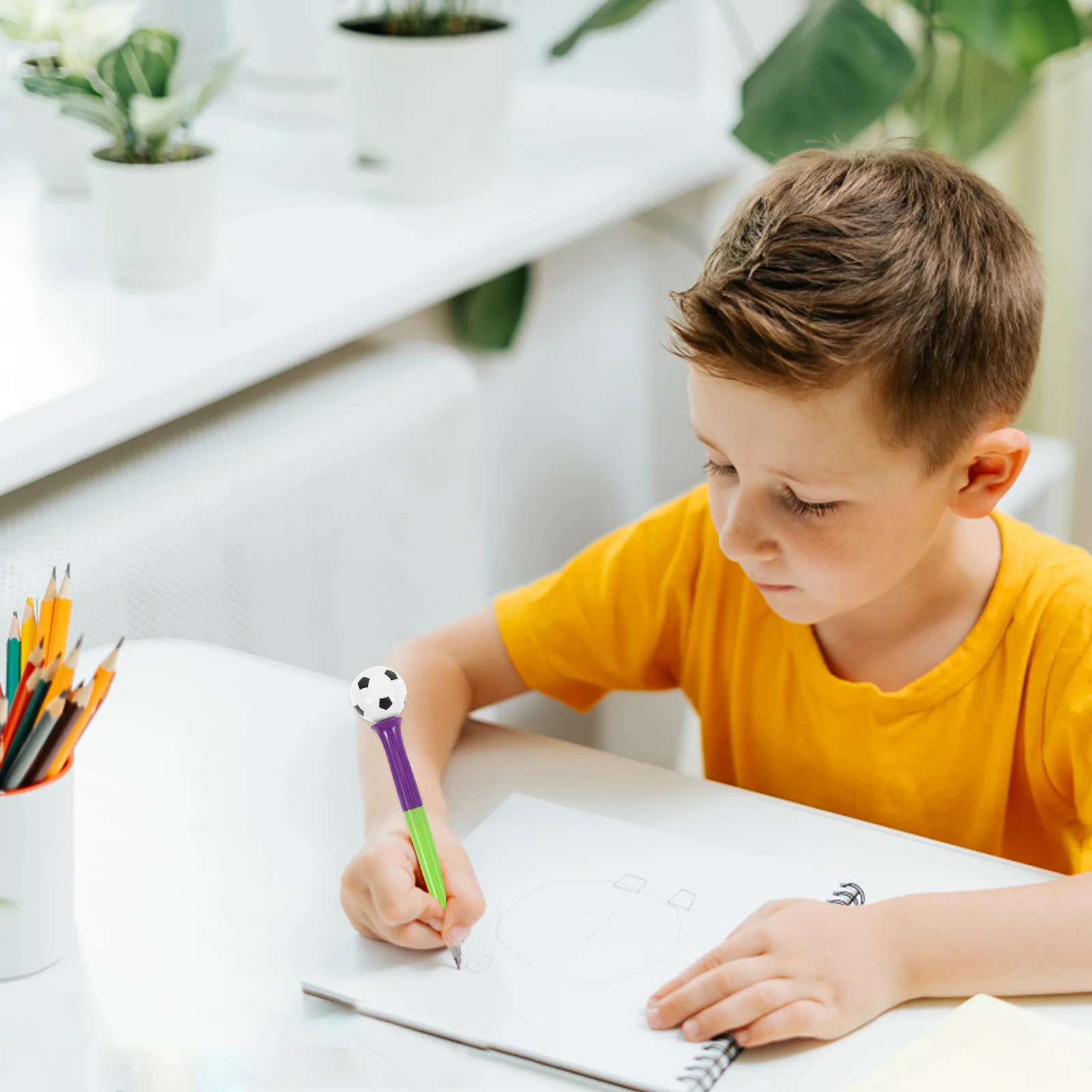 

10 шт. футбольная ручка креативная вращающаяся мультяшная пластиковая легкая офисная детская школьная ручка для письма сувениры для вечеринок