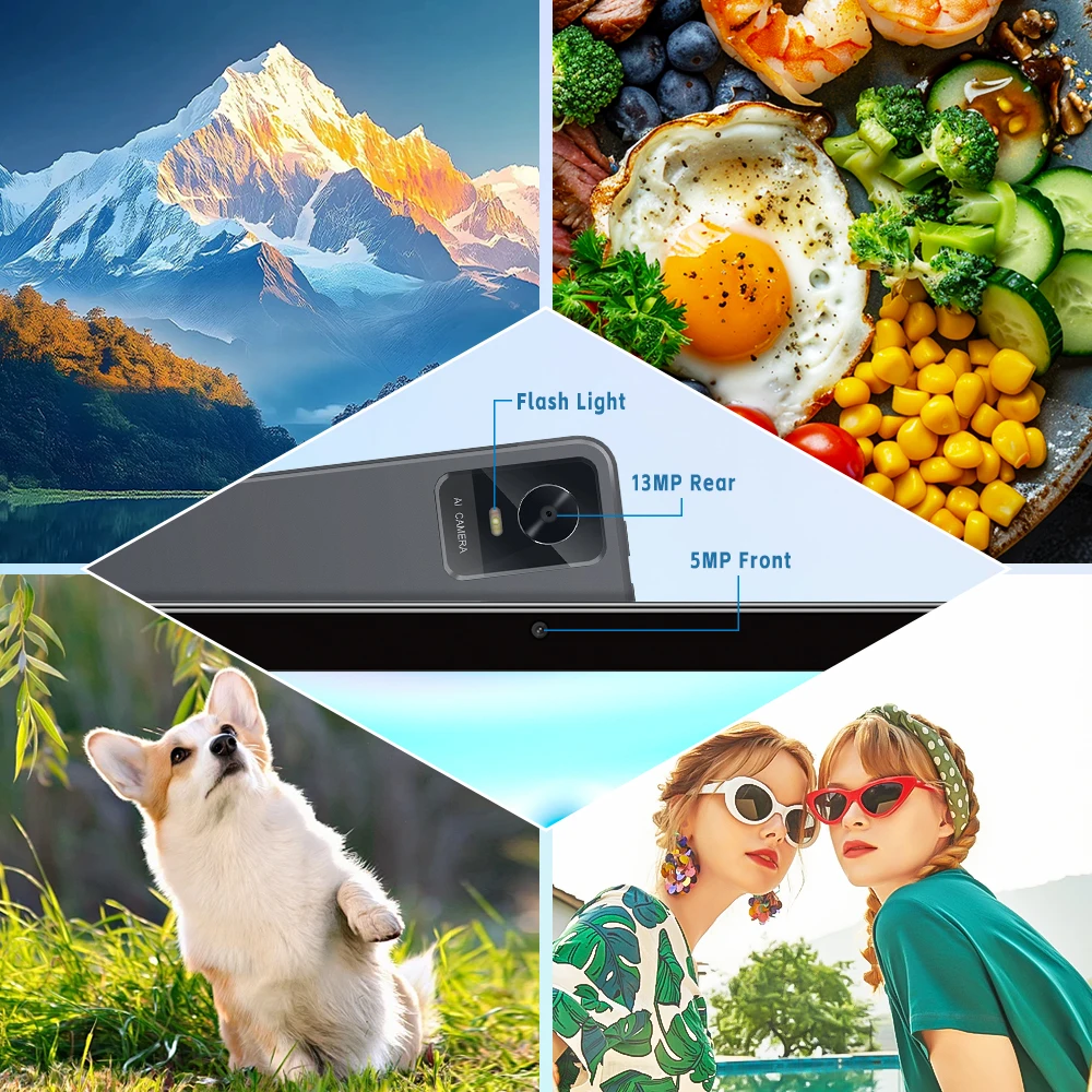 Paitanry Y40 10 Inch Android Tablet PC 12GB (6+6 Virtual RAM)+128GB ROM, Helio G80 Octa‑Core,6000mAh,5+13MP Dual Camera,18W Fast Charging,Dual WiFi for Gaming Reading High-End Tablet