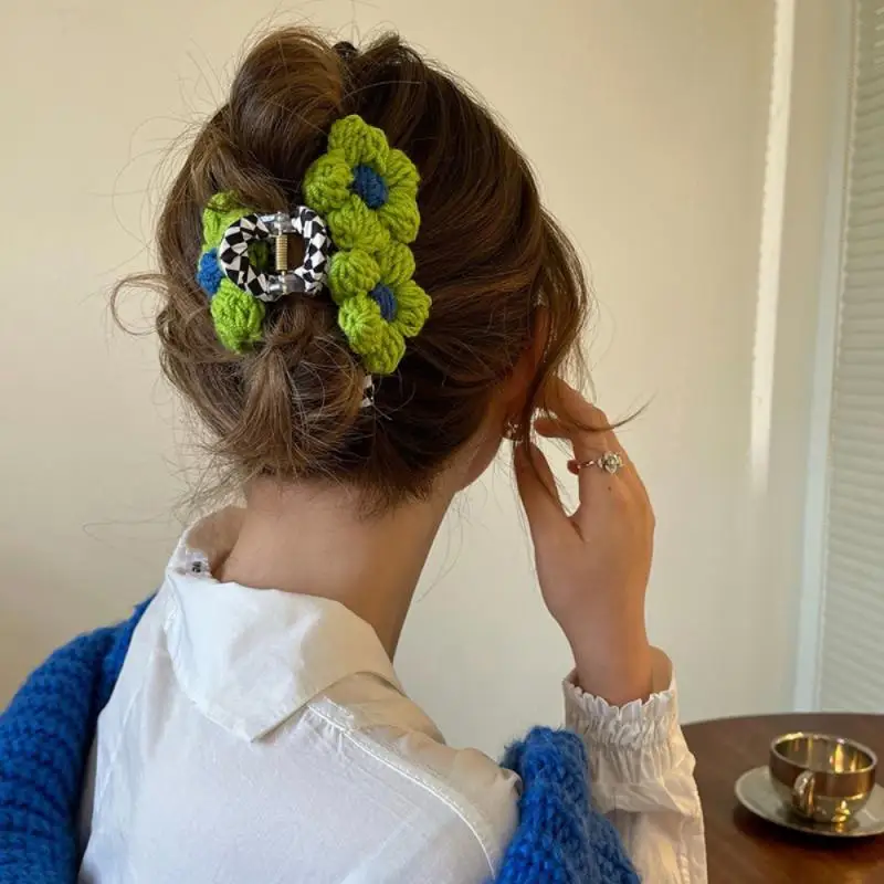 1/3/5PCS Premium Quality Elegant High-end Statement Piece Hair Accessory In Demand Handmade Knitted Hair Clip Trendy