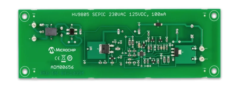 Microchip Technology ADM00656 LED Lighting Development Tools HV9805 230Vac SEPIC Evaluation Board