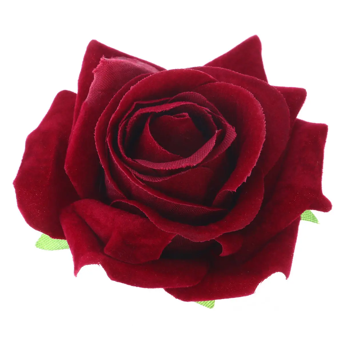 Wine Red Artificial Rose Flower Hair Clip Brooch Pin for Women Floral Hair Accessories Gift for Prom Party Wedding Picnic