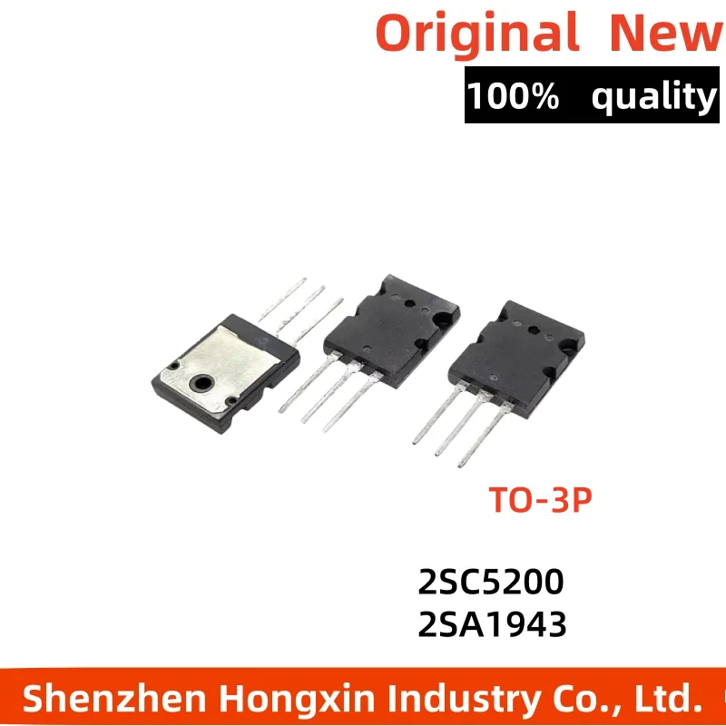 

A1943 C5200 2SA1943 2SC5200 audio pair tube A1943 + C5200 TO-3PL new TTC5200 TTA1943