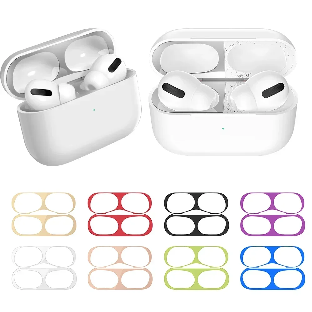3 Pcs AirPods Dust Filter for Airpods Pro 2 Gen 2022 Sticker Earphone Case Metal Dustproof Scratch Resistant Sticker Cover
