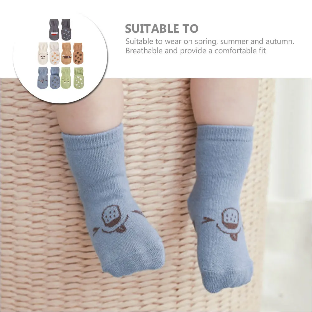 

Baby Cute Cartoon Non Slip Floor Socks For Newborn Infant Toddler Cotton Breathable Grip Socks