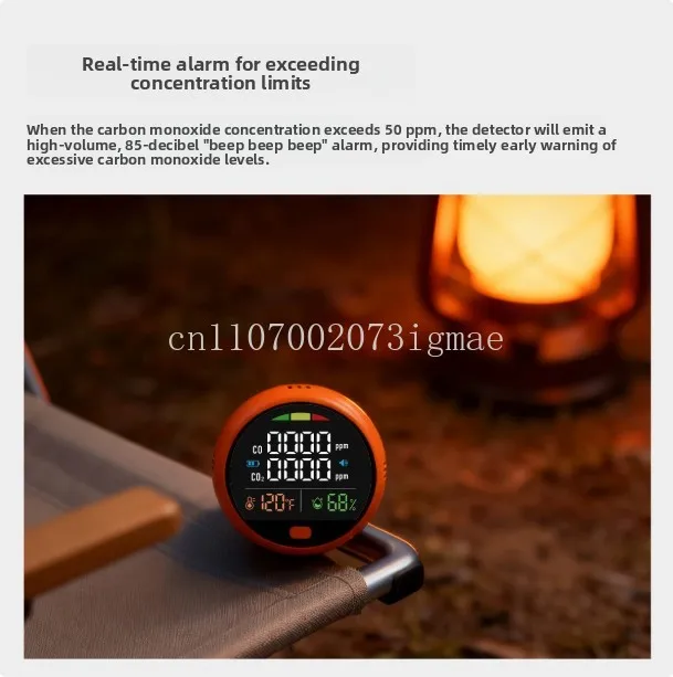 Dioxide/carbon monoxide alarm household tent house vehicle outdoor camping CO concentration detector