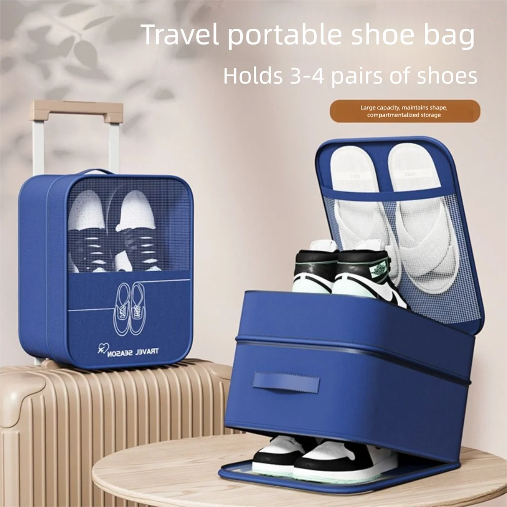 

3 Layers Large Capacity Shoes Organizer Bag Waterproof Dustproof Travel Storage Box Suitcases Duffle Tote Bag Travel Accessories