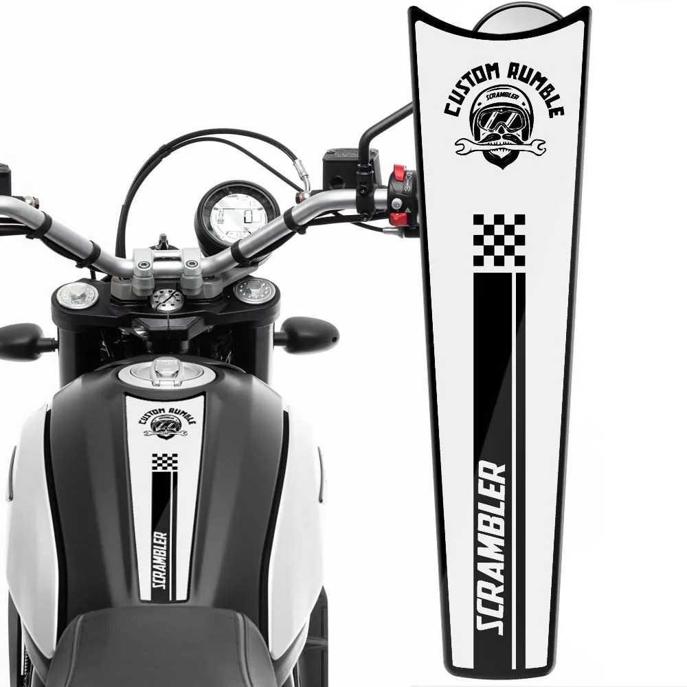 3D Motorcycle Accessories 3M Retro Sticker Decal Fuel Tank Pad Decorative Protector For DUCATI Scrambler 800 1100 Sport Pro