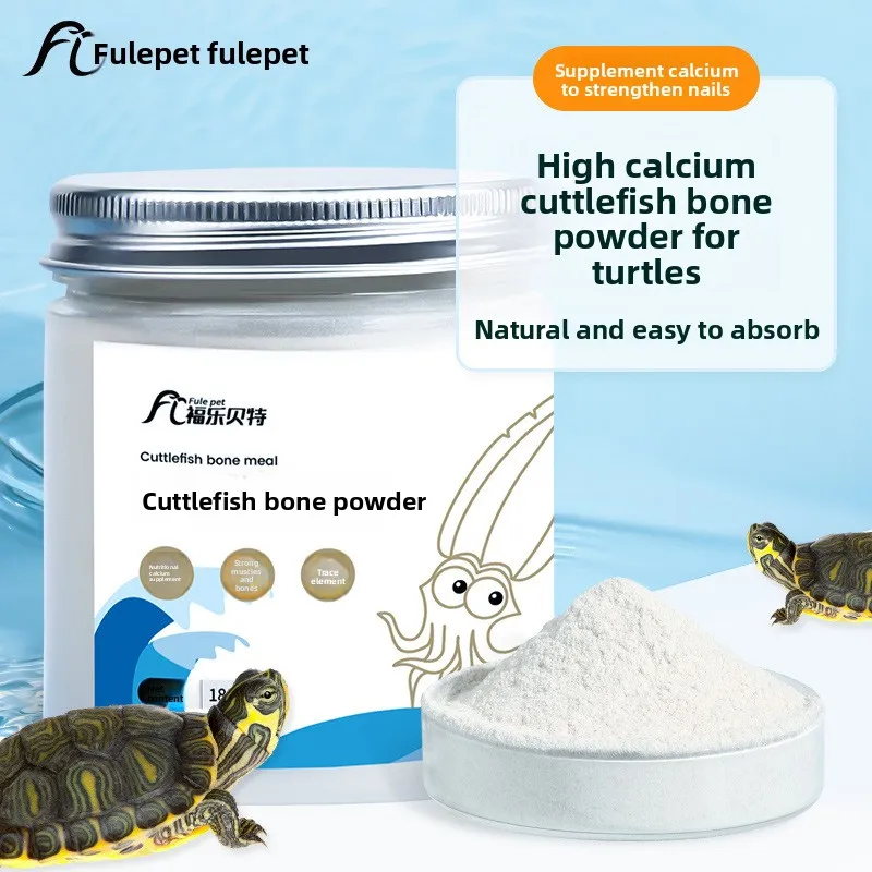

Fulepets High Calcium Turtle Food with Cuttlebone - For Strong Shell & Bone Development in Aquatic Turtles