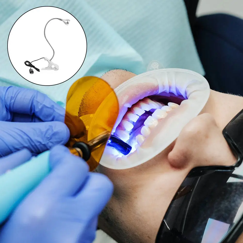 

Uv Curing Lamp Portable Clip Design for Repair Nail Art Glue Drying Light Fluorescent Lamp Nail Dryer