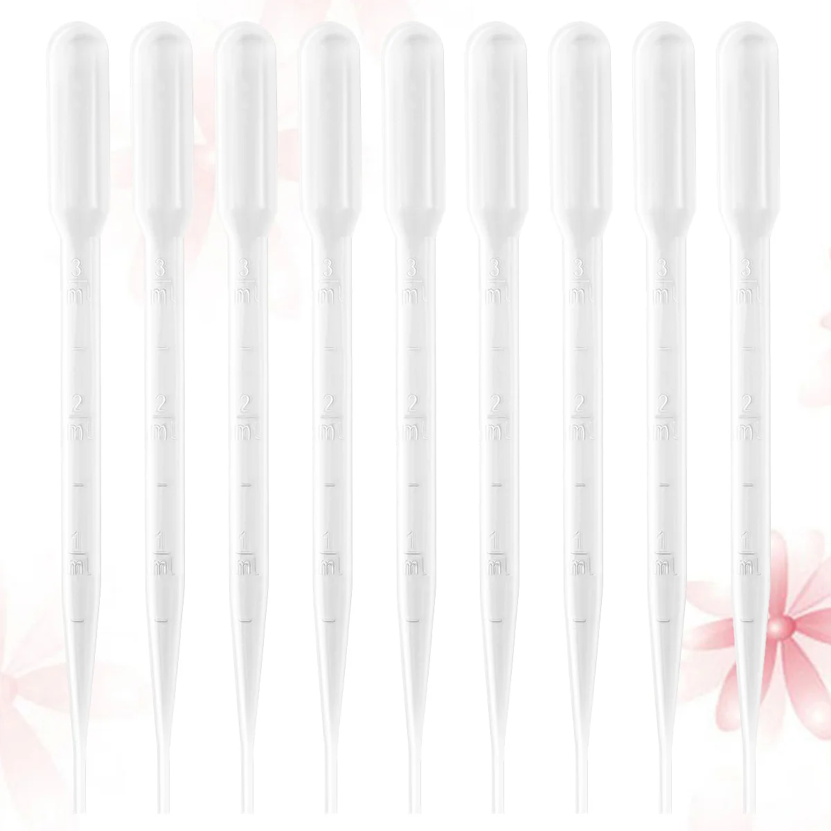 

300pcs 3ml Plastic Droppers Disposable Transfer Pipette Practical Pipettes with Scale (White) plastic pipettes