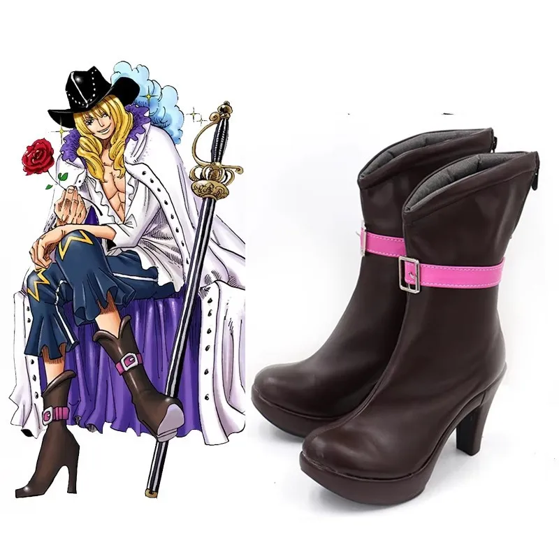 

Костюм для косплея персонажа аниме Cavendish, обувь, ботинки ручной работы из искусственной кожи, карнавальные ботинки для Хэллоуина