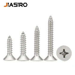 Cross Phillips Countersunk Flat Head Self Tapping Wood Screw M1 M1.2 M1.4 M1.7 M2 M2.2 M2.6 M3 M3.5 M4 M5 M6 304 Stainless Steel