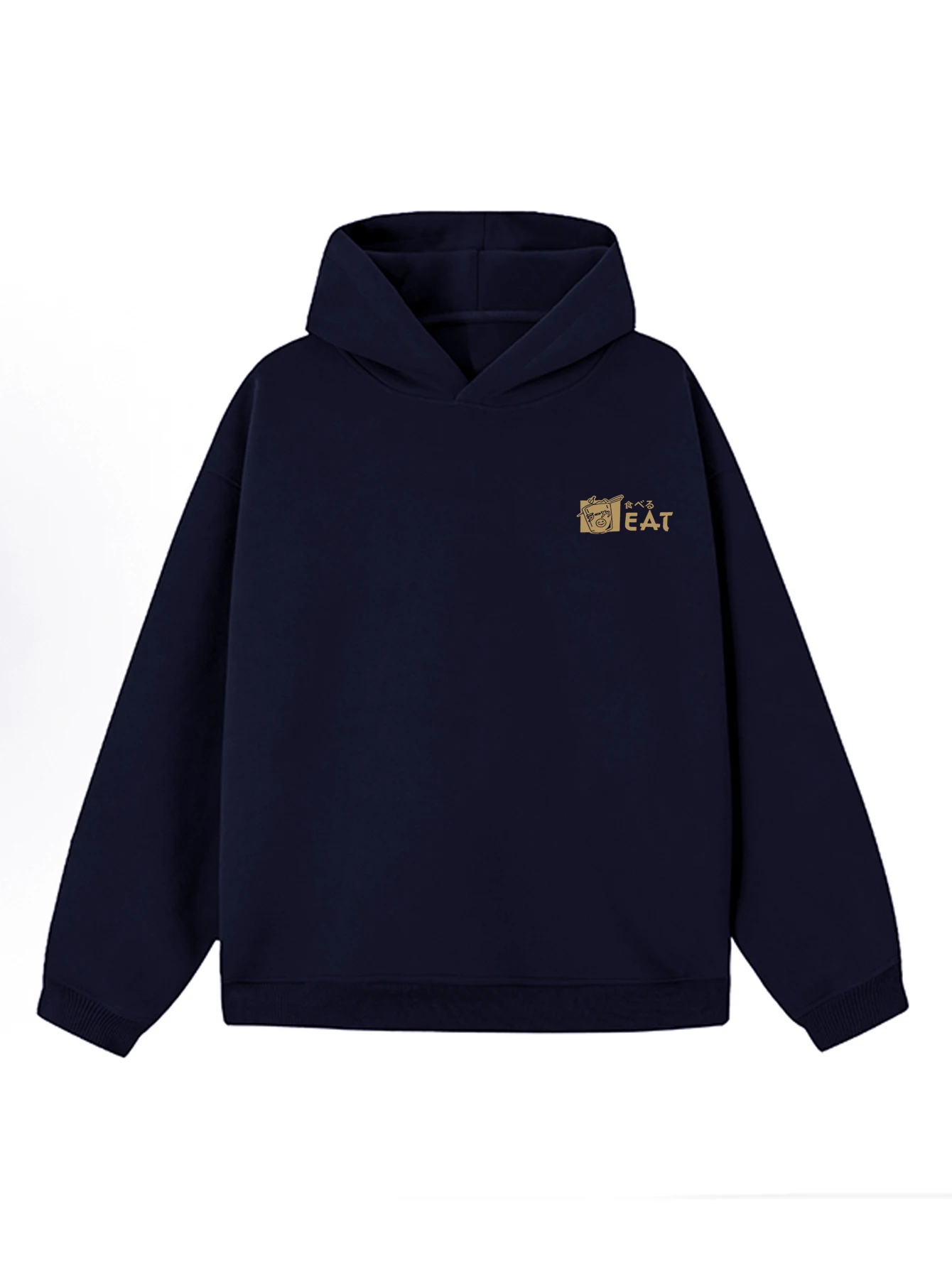 

Men'S Casual Black Hoodie with Anime-Inspired Graphic - "Eat Sleep Anime Repeat" Design, Long Sleeve, Loose Fit