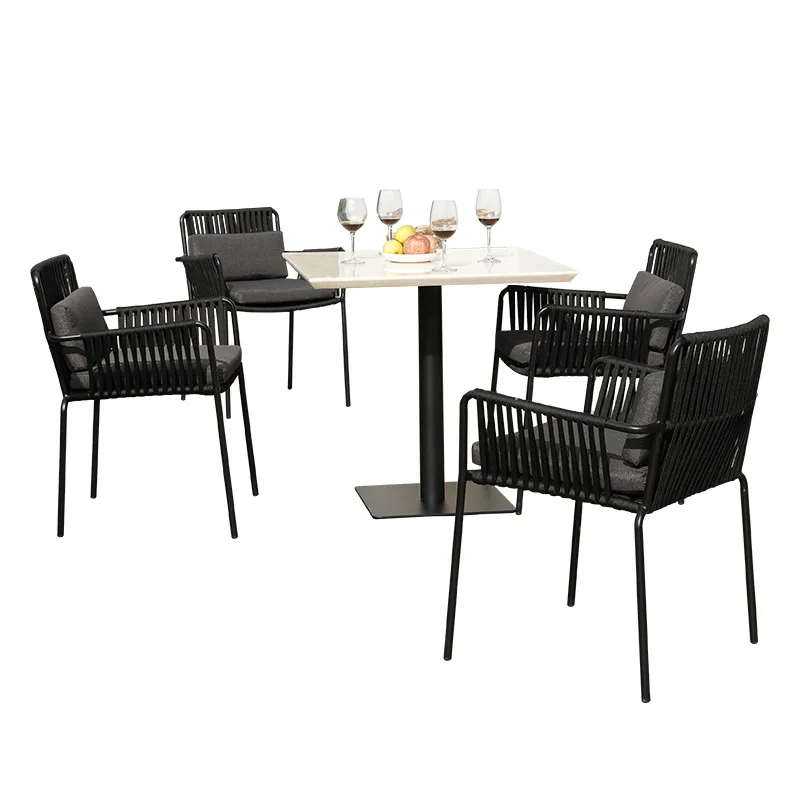

Outdoor table and chairs Nordic simple leisure villa sun room outdoor garden courtyard cafe