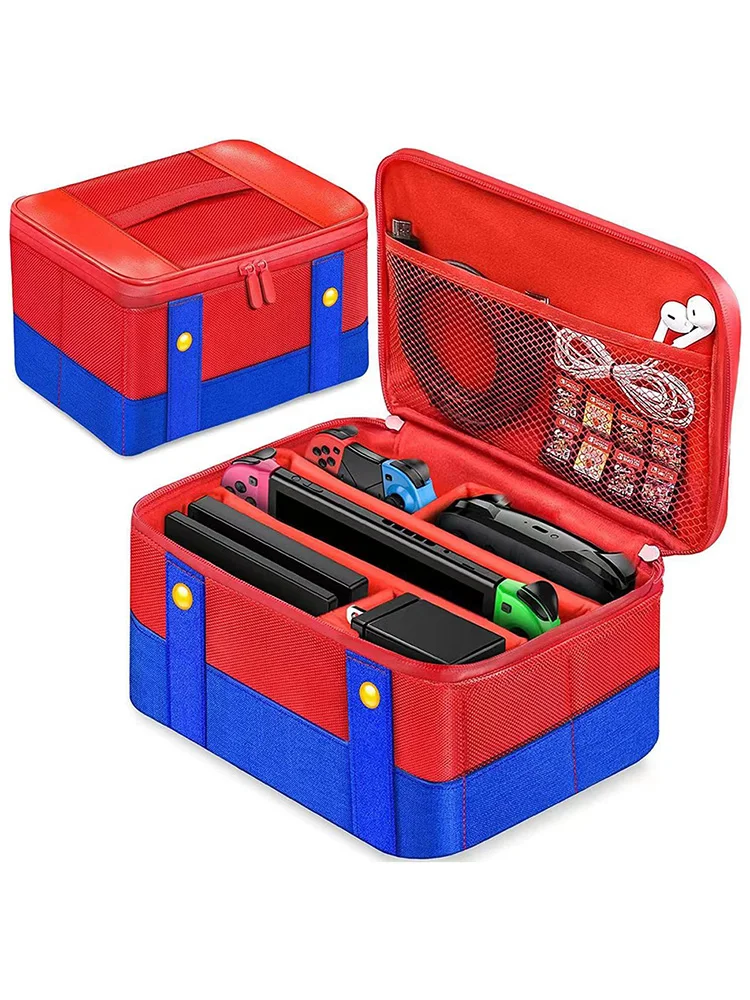 حقيبة حمل محمولة مقاومة للصدمات صندوق بطاقات الألعاب مضاد للخدش حقيبة سفر لوحدة تحكم نينتندو سويتش/وحدة تحكم OLED Pro #5