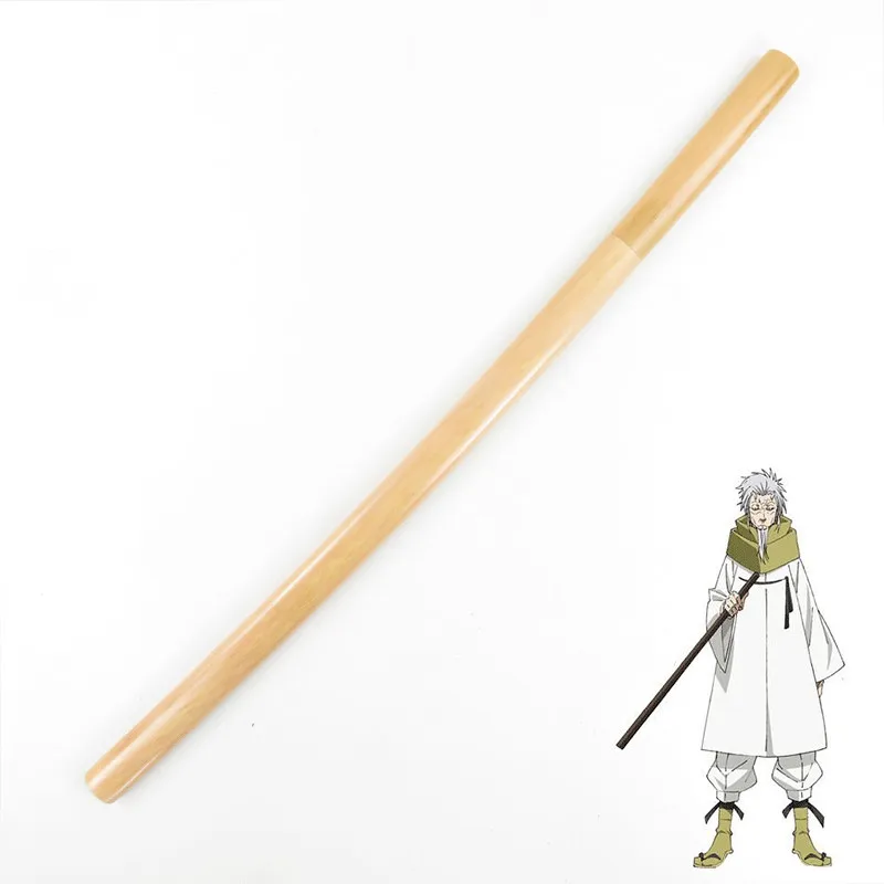 That Time I Got Reincarnated As A Slime Hakurou  Props Cosplay Prop Samurai Wooden Sword for Halloween Carnival Party