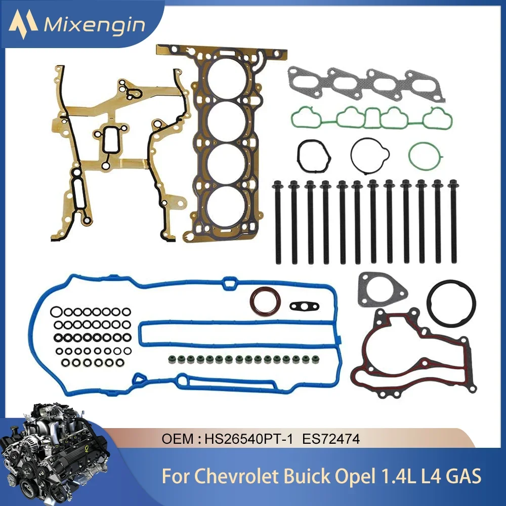 Engine Head Gasket Bolts Kit Fit GM 1.4L l4 GAS DOHC LUJ For Chevy Cruze Sonic Trax Aveo Buick Encore Opel Astra 1.4T 2011-2021