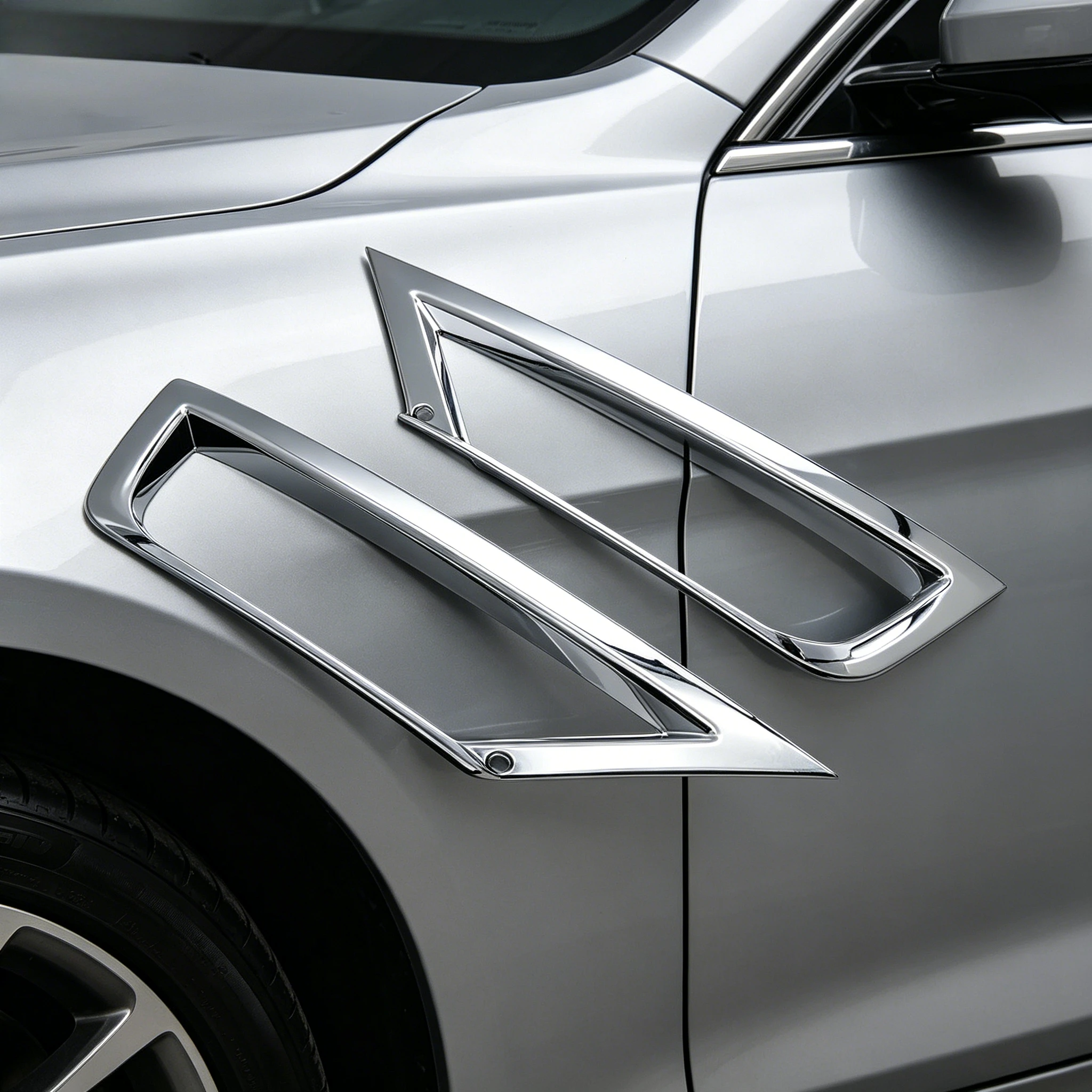 Car Front/Rear Fog Light Lamp Cover Trim Strips Decoration Cover ABS Chrome for VW T-Roc TROC 2017 2018 2019 2020