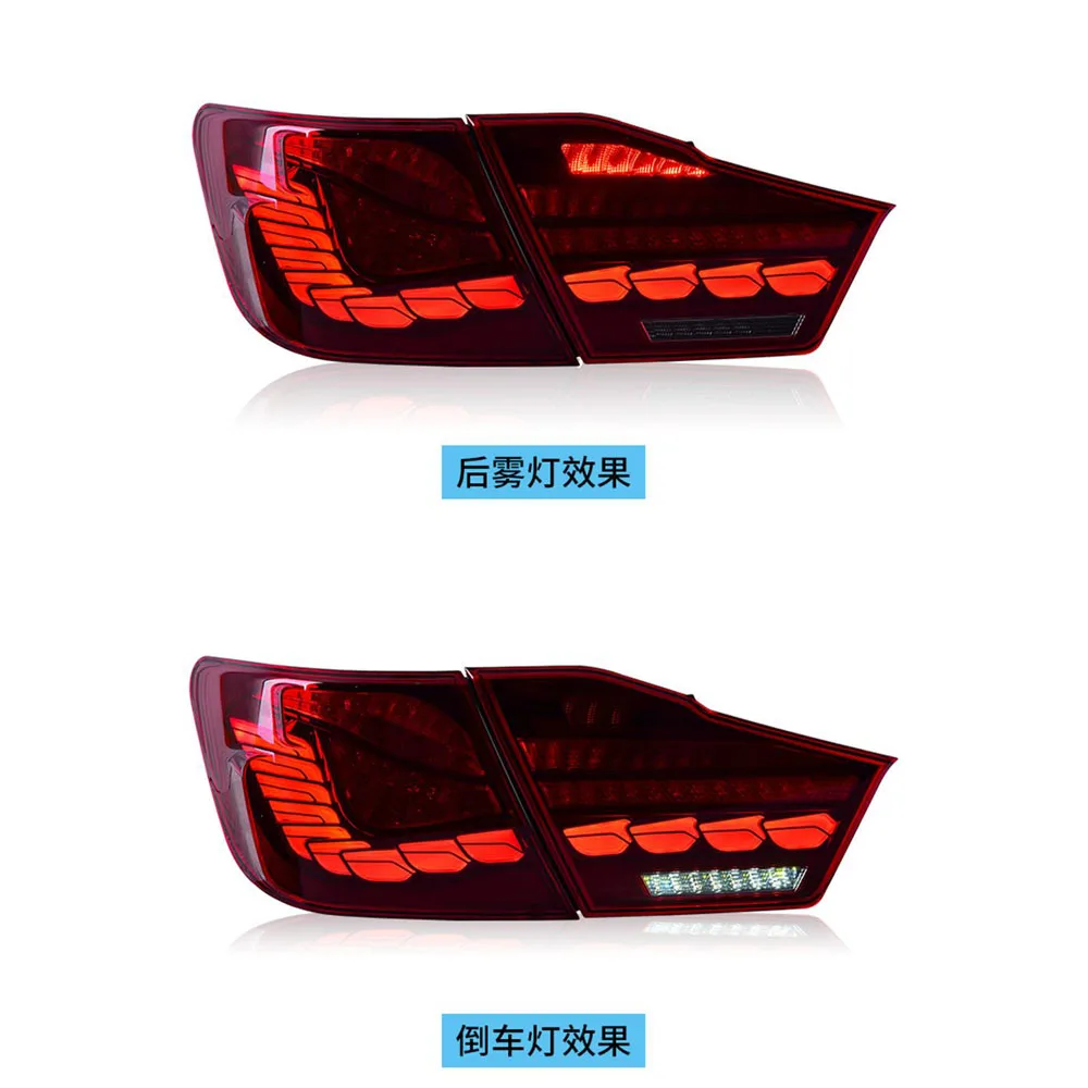 

For Toyota 7 Generation Camry LED Tail Light Assembly 12-14 Models Modified Dragon Scale Flow Light Turn LED Taillight