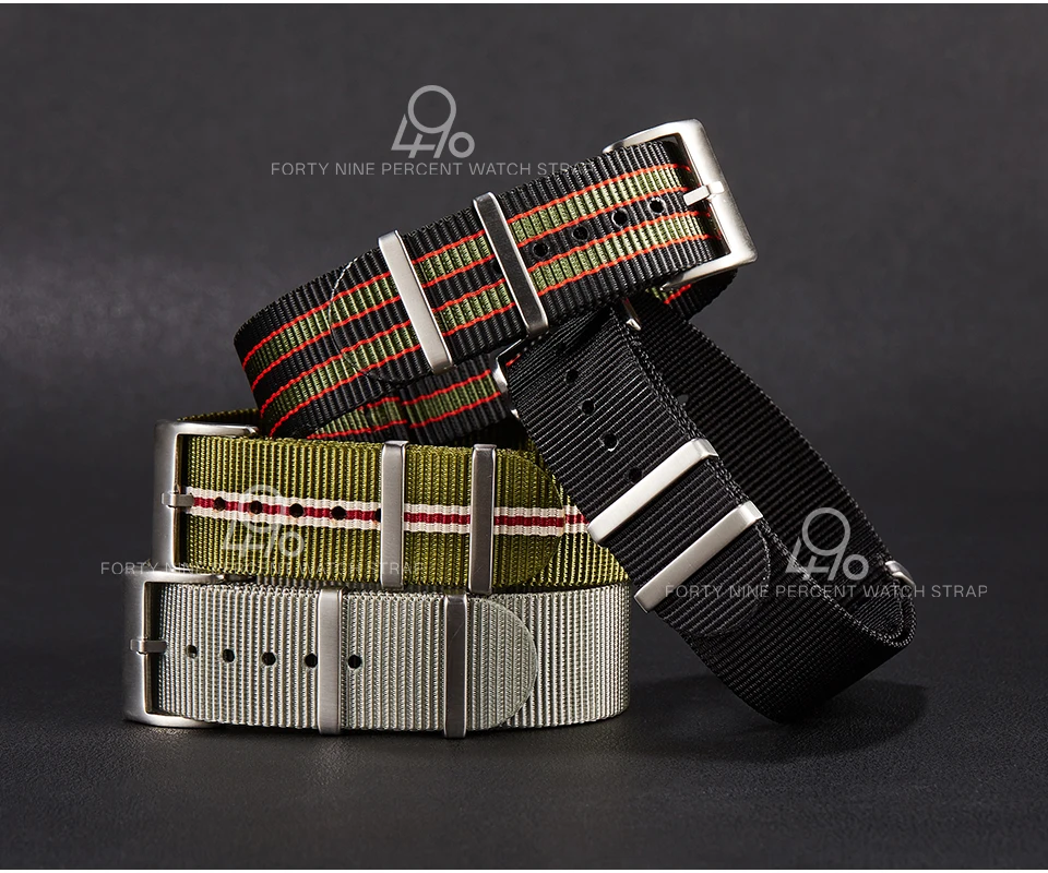2026 Bestseller NATO-Uhrenarmband 20mm 22mm Luxuriöses Gewebtes Nylon-Uhrenarmband für Mido Longines Omega – Detail 4