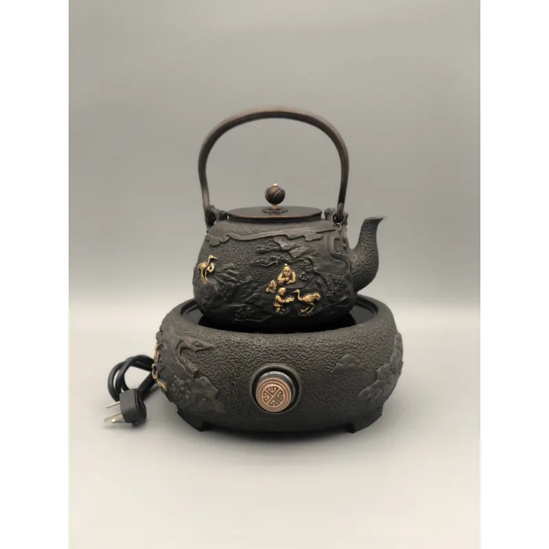 Handmade cast iron teapot