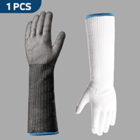 A9Cut Resistant Glove longs Food Grade Stainless Steel wire Mesh Metal Knife Gloves kitchenMeat Cutting Oyster Shucking Peeling