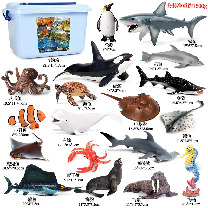الحياة المحيطية الحيوانات الحوت دولفين الفرح القرش Narwhal الأسماك الاستوائية نموذج عمل أرقام البلاستيكية التعليم لعبة أطفال هدية