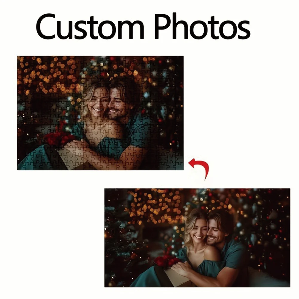 35/300/500/1034pcs Personalized Custom Photo Puzzle Selfie Photo Creative Commemorative Gift Families Games - view 2