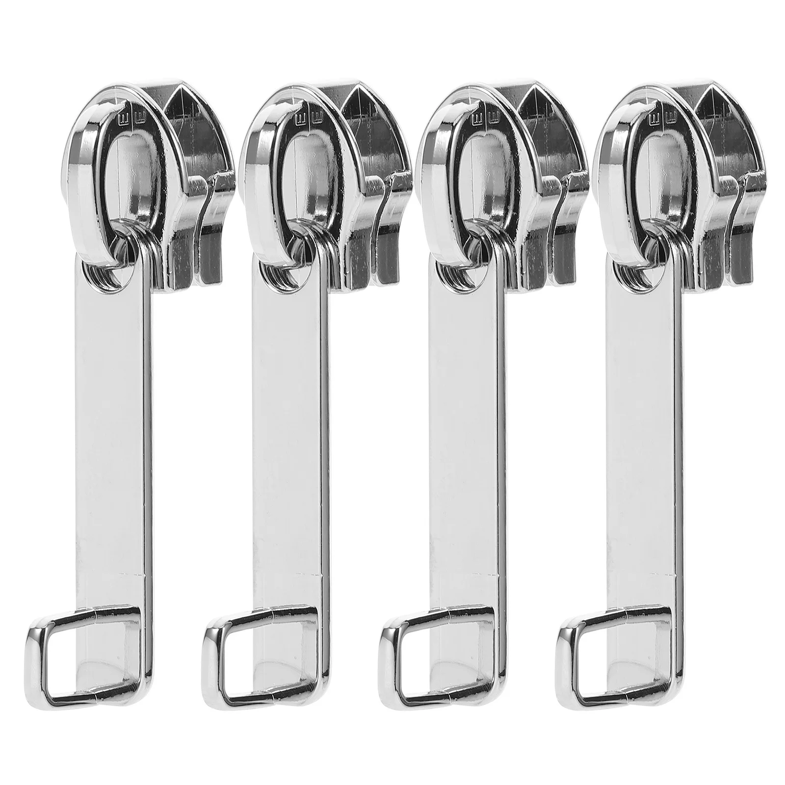 

4Pcs Explosion Proof Zipper Pull Dual Layer Anti Explosion Single Lock Hole Zipper Slider Replacement for Suitcase Luggage