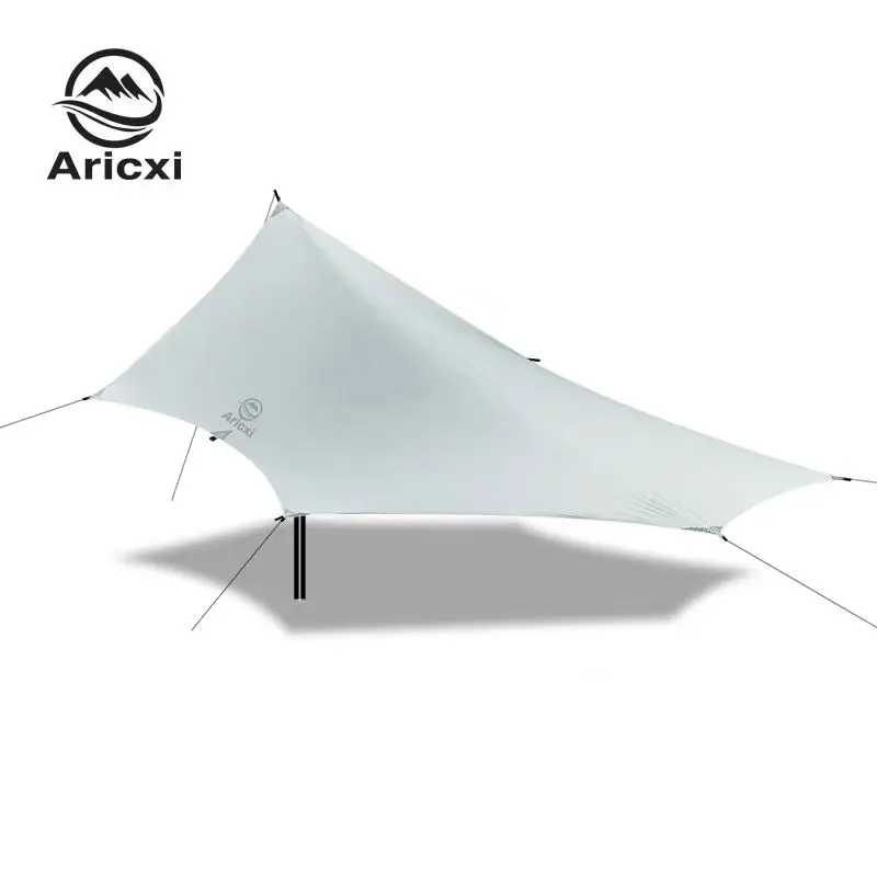 Aricxi, telo ultraleggero, baldacchino in gomma nera rivestito in nylon siliconico 15D, pedana, 4 * 3 m, Dyneema, telo a forma di farfalla