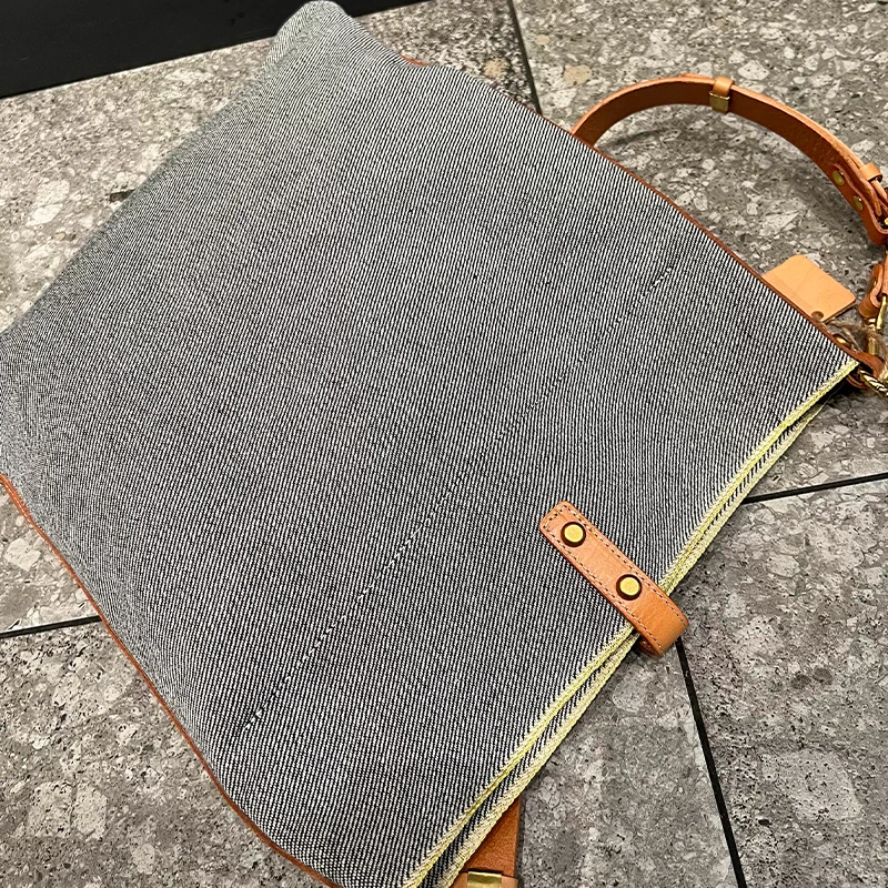 Bolsa de Ombro de Couro Vintage para Homens e Mulheres, Sacola Unisex Designer, Pequena Bolsa Tática Ao Ar Livre, Jeans de Alta Qualidade