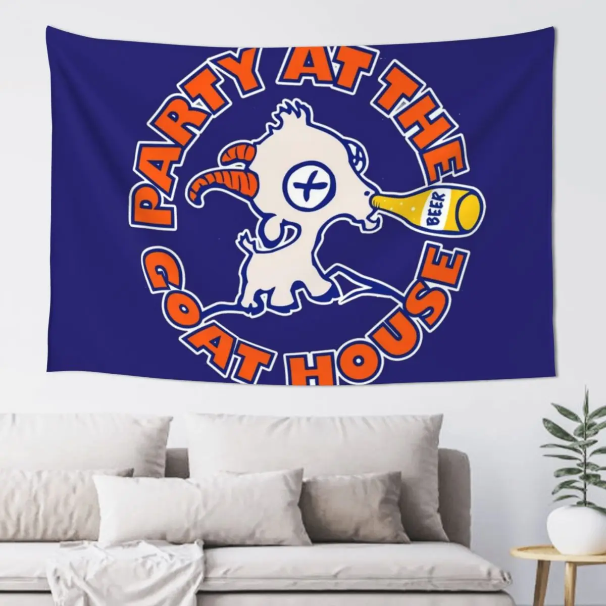 

Party at the Goat House Tapestry Room Aesthetic Living Room Decoration Aesthetic Room Decoration Tapestry