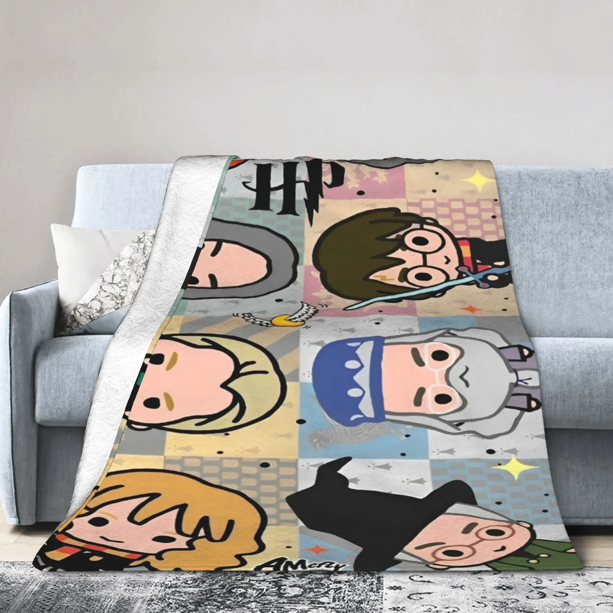 Manta de Harry Potter, Múltiples Tamaños, Súper Suave y Acogedora, Mantas para Sofá, Sillón y Cama