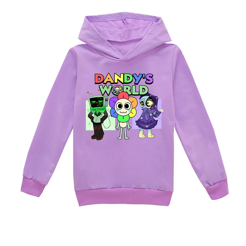 أطفال هوديي الكرتون Dandy's World طفل الفتيات طويلة الأكمام ملابس خارجية Dandys World Boys بلوزات غير رسمية ملابس الأطفال