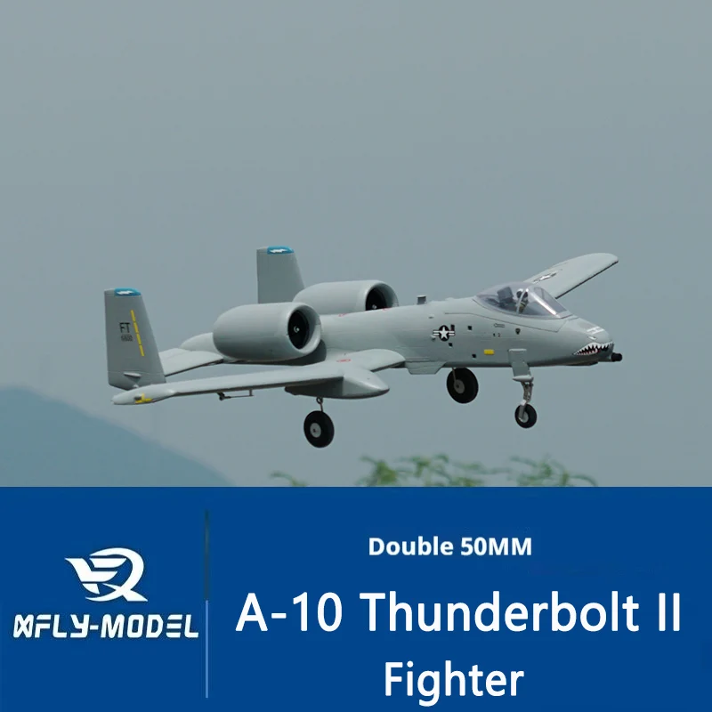 XFly Double 50mm A-10 Thunderbolt II EDF True Channel Sports Aircraft Fighter Electric Model Fixed Wing RC Aircraft