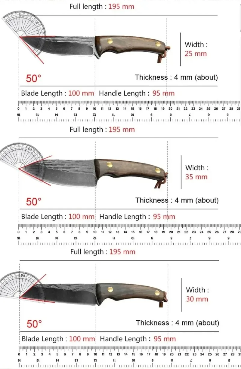 Chef Knife Cooking Slicing Cleaver Meat Fruit Knife Kitchen Knive Sharp Blade Utility Knife Stainless Steel Blade Boning Knives