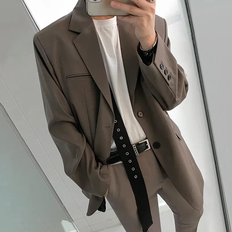 ZH05  Senior Sense Small Suit Men's Single Suit Spring and Autumn New Korean Version of The Trend Leisure Plankton Handsome