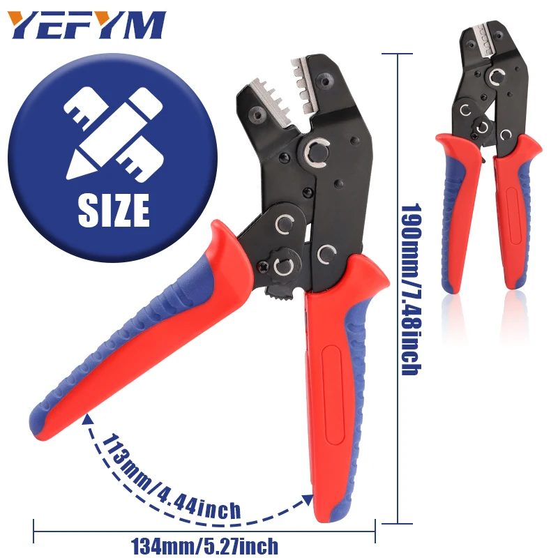 Crimping Pliers For XH2.54/SM2.54/PH2.0/ZH1.5 D-SUB Terminals SN-04BM 0.03-0.33mm²/32-22AWG Electronic Circuit Repair Tools