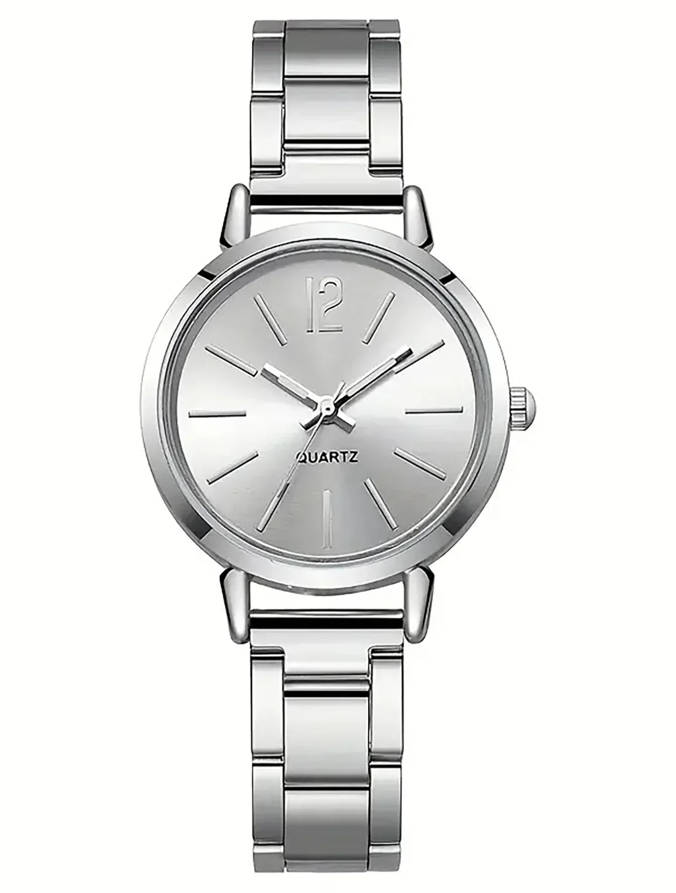 Rhinestone Alloy Quartz Watch Set para senhoras, moda casual,escolha para, 3 ชิ้น