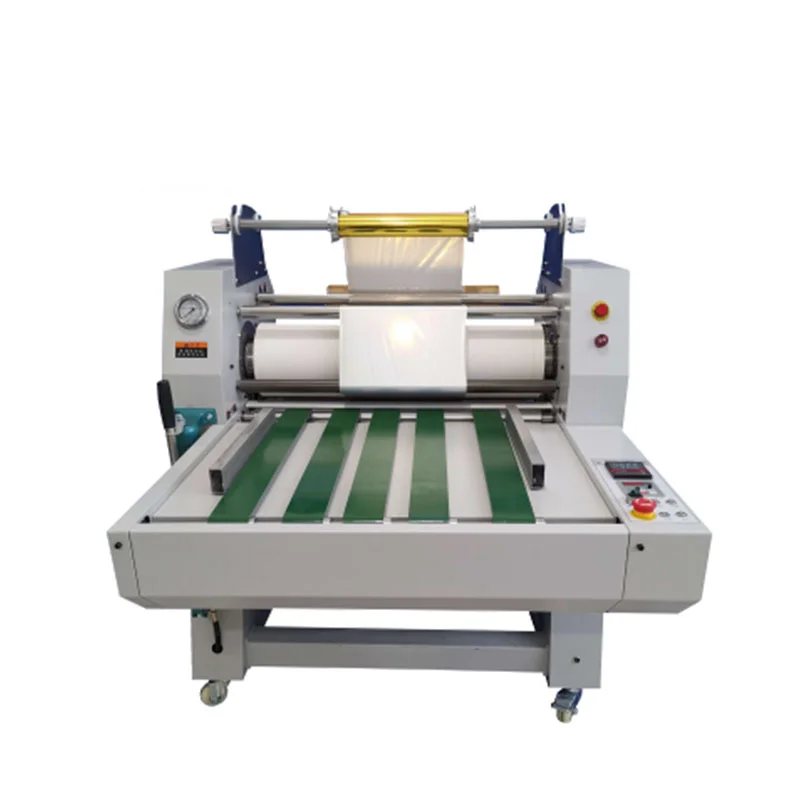 hydraulic roll laminator 720mm 28.3inch wide format laminating machine with foil transfer function